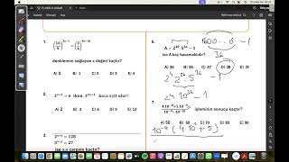 Üslü Sayılar Deneme Çözümü [upl. by Aidole346]