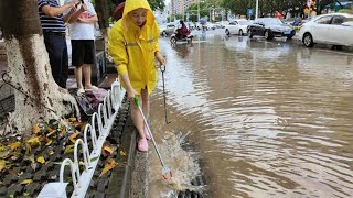 Battling the Flood Unclogging City Drains in Action [upl. by Shaya221]