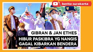 Isak Tangis Paskibraka Solo Gagal Kibarkan Bendera  Gibran amp Jan Ethes Hibur Anggota Paskibra [upl. by Einnij]