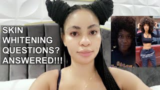 SKIN WHITENING A Lot Is Happening Guys I Answered Most Of Your Questions About SKIN WHITENING [upl. by Aveer301]