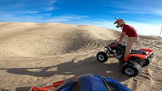 Riding ATVs at the Pismo Dunes in Oceano California [upl. by Niki52]