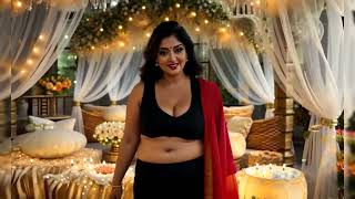 4k Indian ai model lookbookplus size woman very nice lookbook aiart [upl. by Ecarg]