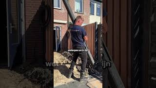 Schutting maken deel 1 tuinmaterialen [upl. by Coltson818]