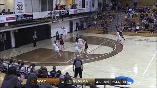 Geneva WBB Highlights vs Waynesburg on 13124 [upl. by Damalus]