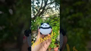 Crochet panda keychain [upl. by Lyman]