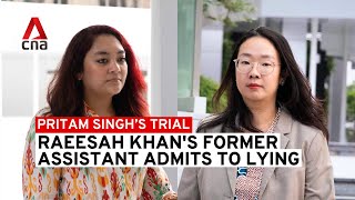 Pritam Singh trial Raeesah Khans exassistant Loh Pei Ying admits to lying [upl. by Sol]