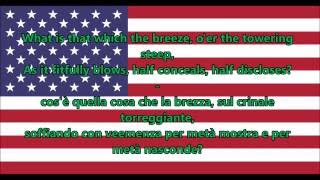 Inno nazionale degli Stati Uniti dAmerica  National Anthem USA ENIT Testo [upl. by Trah]