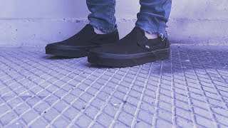 Vans Classic Slipon shoes unboxing on feet [upl. by Skippie]