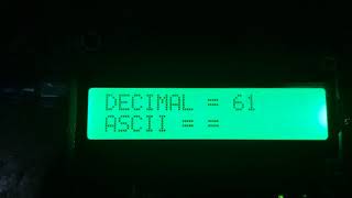 ASCII table on 16x2 LCD [upl. by Cynthea]