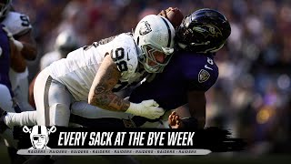 Every Raiders Sack at the Bye Week  Highlights  NFL [upl. by Llenet67]