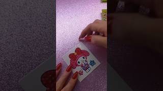 Pintura de diamante 2💎 My Melody art satisfying satisfyingvideo shorts short viralvideo diy [upl. by Zipah]