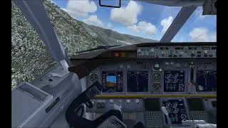 Landing at Castlegar Runway 15 with Boeing 737800  Dangerous approach  FSX Ultra Realism [upl. by Ranilopa886]