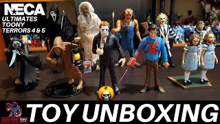 NECA Unboxing  Ultimate Ghostface Ultimate The Creep Toony Terrors 4 and 5 [upl. by Shiri901]