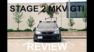 2008 MKV GTI  Unitronic Stage II  REVIEW [upl. by Odnanref147]