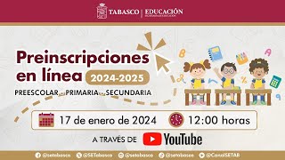 Preinscripciones en línea 20242025 [upl. by Atima]