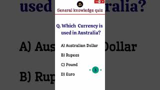 Answer this question  Interesting gk questions and answer  currency of Australia  gk in english [upl. by Jennie]