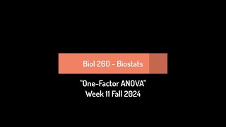 CSULB Biol 260 Fall 2024  Week 11 [upl. by Enila]