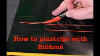 how to pinstripe basic pinstriping instructions [upl. by Ellehsyt]