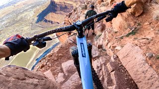 PORTAL KING OF THE DOUBLE BLACK DIAMONDS  Mountain Biking Moab [upl. by Loux609]