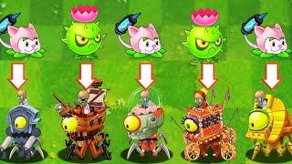 Similar Power Plants Cattail amp Homing Thistle Vs Final ZOMBOT  Who Will Win PvZ 2 ZOMBOSS [upl. by Herold]