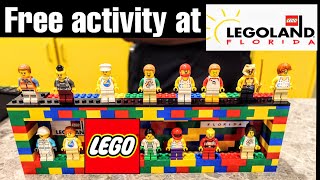 Lego Minifigure Trading at Legoland Florida Fun amp FREE Activity to do at Legoland [upl. by Renraw750]