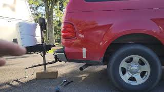 Weight Distribution Hitch Setup Measurement Trick  2003 F150 Supercrew [upl. by Happy]