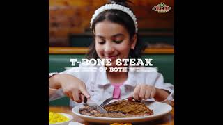 Two steaks in one at Texas Roadhouse  The TBone [upl. by Nagaer]