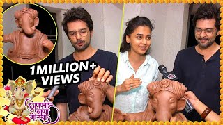 Raqesh Bapat TEACHES Tejasswi Prakash How To Make ECO FRIENDLY Ganapati  EXCLUSIVE Interview [upl. by Nosraep]