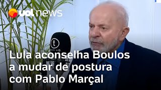 Lula aconselha Boulos a mudar de postura com Pablo Marçal Deixa ele falar o que ele quiser [upl. by Rhys750]