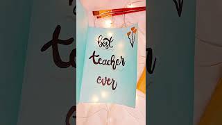 Happy teachers day Card and Gifts ideas  Happy teachers day Card [upl. by Enilkcaj59]