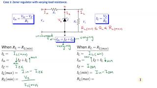 Zener Diode Regulation  Varying load resistance Varying input voltage and Varying input resistance [upl. by Souvaine387]