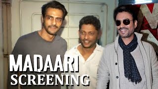 Madaari Movie Screening  Arjun Rampal  Nishikant Kamat [upl. by Aissert]