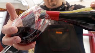 Celebrations as the first bottle of Beaujolais Nouveau 2022 is opened in France [upl. by Eniger]