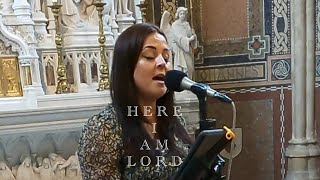 Here I Am Lord  Katie Hughes Irish Wedding Singer [upl. by Atirma]