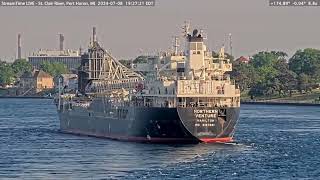 Northern Venture passing Port Huron on July 8th 2024 [upl. by Nikolaos]