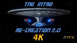 JTVFX Star Trek TNG Intro RECREATION 20 4k [upl. by Joelie]