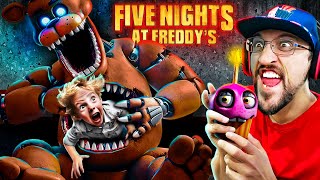 Five Nights at Freddys THE MOVIE Game Hide Kids in Animatronics Challenge w FGTeeV [upl. by Lawford]