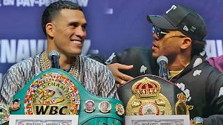 David Benavidez vs David Morrell • Full Press Conference amp Face Off Video [upl. by Ezeerb]