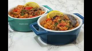 Paella Rice  How to make vegetarian amp vegan friendly Paella Rice with Spanish Saffron [upl. by Drannek]