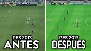 SORPRENDENTE PES 2013 CON ANIMACIONES MEJORADAS [upl. by Elletsyrk648]