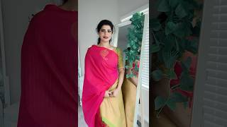 Silk saree draping for a function silksaree tamilponnusaree tamilgirl minikki diwalisarees [upl. by Margarita179]