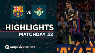 Resumen de FC Barcelona vs Real Betis 40 [upl. by Severen]