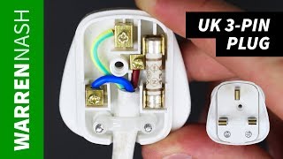 How to change a Plug UK 3pin  Rewire amp Earthing  Easy DIY by Warren Nash [upl. by Nage]