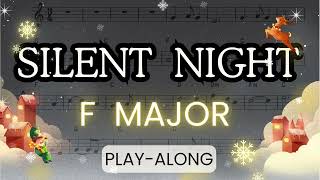 SILENT NIGHT  F Major  SCORE  BACKING TRACK [upl. by Greenwald]