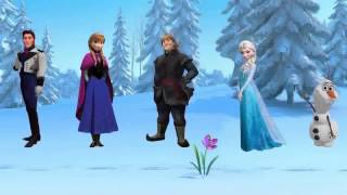 Frozen Family Elsa Princess Anna Frozen Song Nursery Rhymes [upl. by Revorg]