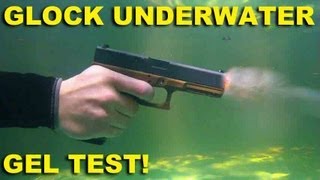 Glock Underwater Gel Test Ballistics wMaritime Spring Cups Evaluated [upl. by Llemaj]