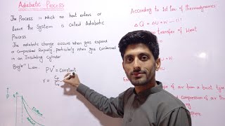 adiabatic process class 11 physics  chapter 11 heat and thermodynamics in urdu the physics school [upl. by Olwen882]