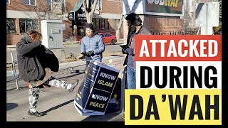 ATTACKED WHILE GIVING DAWAH   Street Dawah  Br Asif [upl. by Ahsiled]