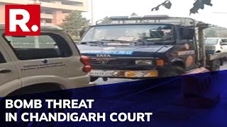 Bomb scare at Chandigarh court bomb disposal squad rushed to spot [upl. by Tacklind]