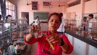 Chromyl chloride test in Lab by Seema Makhijani [upl. by Nelak308]